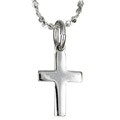 Sterling Silver Petite Cross Necklace