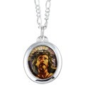 Sterling Silver Merciful Christ Necklace