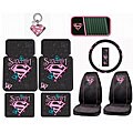 Supergirl Stars and Butterfly 9-piece Auto Accessories