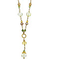 Charming Life 14k Goldfill Citrine and Peridot Necklace