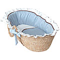 Hoohobbers Classic Blue Moses Basket