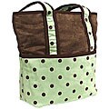 Hoohobbers Dots Green Tote Diaper Bag