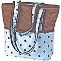 Hoohobbers Blue Dots Tote Diaper Bag