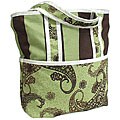 Hoohobbers Cocoa Green Tote Diaper Bag