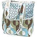 Hoohobbers Cocoa Blue Tote Diaper Bag