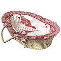 Hoohobbers Moses Basket with Poppy Bedding