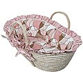 Hoohobbers Cocoa Pink Moses Basket