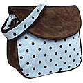 Hoohobbers Dots Blue Messenger Diaper Bag