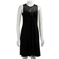 Donna Ricco Women's Sleeveless Illusion Dress