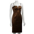 Donna Ricco Women's Spaghetti Strap Wrap Dress