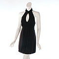 Wishes Women's Black Halter Dress