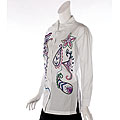 Sandy Starkman Women's Embroidered Blouse
