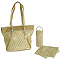 Kalencom Spotlight Bucket Tote Diaper Bag in Tan