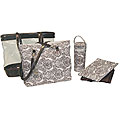 Kalencom 2-in-1 Toile Brown Diaper Bag