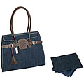 Kalencom Kelly Tote Diaper Bag in Blue Denim