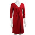 Jones New York Women's Red Roma Jersey Dress