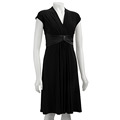 Jones New York Women's Black Matte Jersey Dress
