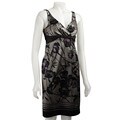 Jones New York Women's Peony Print Silk Dress