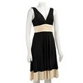 Jones New York Women's Black/ Vanilla Jersey Dress