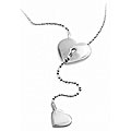 Stainless Steel Heart Lariat Necklace