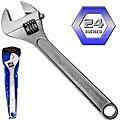 Heavy-duty 24-inch Forged Steel Adjustable Wrench
