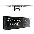 Twin King Cobra Daggers with Wood Stand