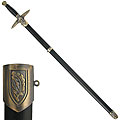 German Eagle Sword with Leather Scabbard