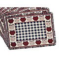 Apple Check Cotton Jacquard Placemats (set of 12)