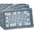 Fresh Daisies Cotton Jacquard Placemats set of 12