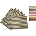 Kenswick Stripe Woven Cotton Placemats (Set of 6)