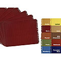 Solid Fringed Woven Cotton Placemats (Set of 12)