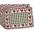 Rooster Plaid Jacquard Placemat (Set of 12)