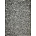 Shag Leather Premium Bone White Rug (3'7 x 5'5)