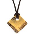 Murano Glass Gold and Chocolate Necklace