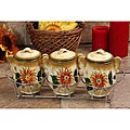 Lorenzo 3-piece Spice Canister Set with Rack