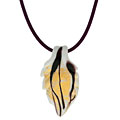 Genuine Murano Glass Gold Leaf-shape Necklace