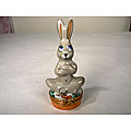 Limoges Pensive Rabbit Keepsake Box