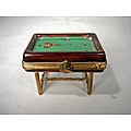 Limoges Billiards Table Keepsake Box
