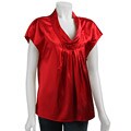 MICHAEL Michael Kors Women's Pleated Neck Top