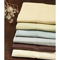 Woven Stripe 400 Thread Count Cotton Sheet Set