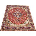 Persian Tabriz Red/ Navy Rug (8' x 11')