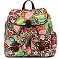 OiOi Pink Floral Backpack Diaper Bag