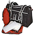 OiOi Dark Chocolate and Metallic Tote Diaper Bag