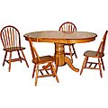 Farmhouse 5-piece Oak Dining Set