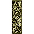 Hand-hooked Virgin Wool Rug (2'6 x 8')