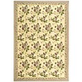 Hand-hooked Violet Rug (6' x 9')