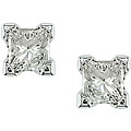 14k Gold 1/4ct TDW Princess-cut Diamond Studs (J-K, I2-I3)