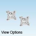 14k Gold 1/4ct TDW Princess-cut Value Diamond Stud Earrings (J-K, I2-I3)