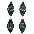 Seattle Seahawks Teardrop Ornaments (Set of 4)