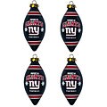 New York Giants Teardrop Ornaments (Set of 4)